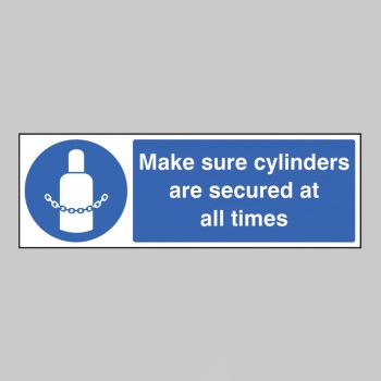 Make Sure Cylinders Are Secure At All Times - 