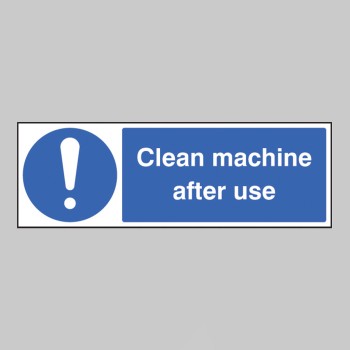 Clean Machine After Use - 