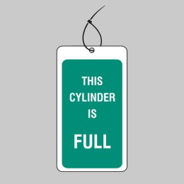 This Cylinder Is Full - Safety Tag (Pack of 10) - 