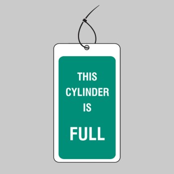 This Cylinder Is Full - Safety Tag (Pack of 10) - 