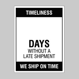 Timeliness - Wipe Clean Board  - 