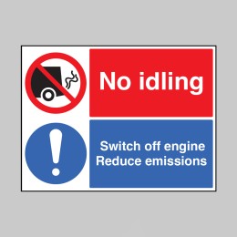 No idling - Switch off Engine Reduce Emissions - 