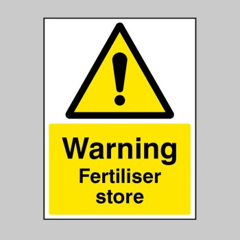 Warning - Fertiliser Store - 