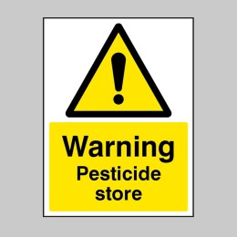 Warning - Pesticide Store - 