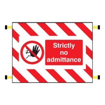 Door Screen Sign - Strictly No Admittance - 