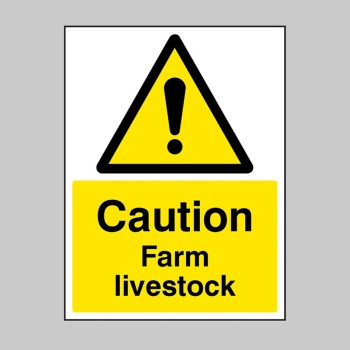 Caution - Farm Livestock - Caution - Farm Livestock -