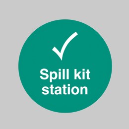 Spill Kit Station - Floor Graphic - Spill Kit Station - Floor Graphic -