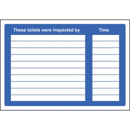 These Toilets Were Inspected By - Adapt-a-Sign - 