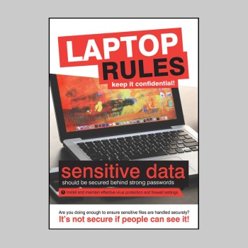 Laptop Rules - Poster - 
