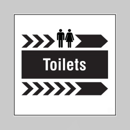 Toilets - Arrow Right - Add a Logo - Site Saver - 