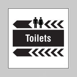 Toilets - Arrow Left - Add a Logo - Site Saver - 
