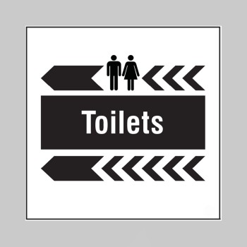 Toilets - Arrow Left - Add a Logo - Site Saver - 