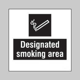 Designated Smoking Area - Add a Logo - Site Saver - 