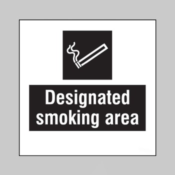 Designated Smoking Area - Add a Logo - Site Saver - 