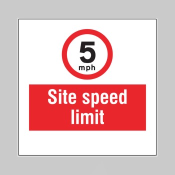 5mph - Site Speed Limit - Add a Logo - Site Saver - 