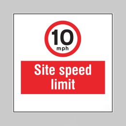 10mph - Site Speed Limit - Add a Logo - Site Saver - 