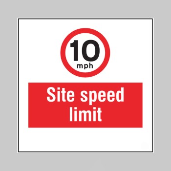 10mph - Site Speed Limit - Add a Logo - Site Saver - 