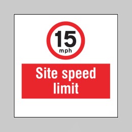 15mph - Site Speed Limit - Add a Logo - Site Saver - 