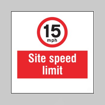 15mph - Site Speed Limit - Add a Logo - Site Saver - 