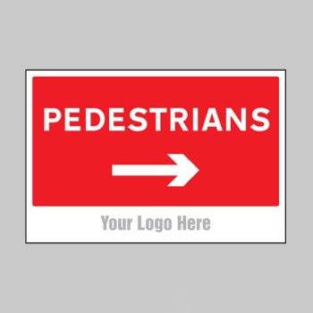 Pedestrians - Arrow Right - Add a Logo - Site Saver - 