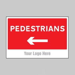 Pedestrians - Arrow Left - Add a Logo - Site Saver - 