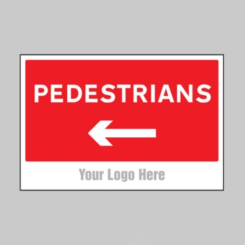 Pedestrians - Arrow Left - Add a Logo - Site Saver - 