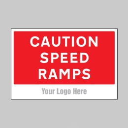 Caution - Speed Ramps - Add a Logo - Site Saver - 