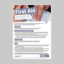 Resuscitation for Children - First Aid Poster - 