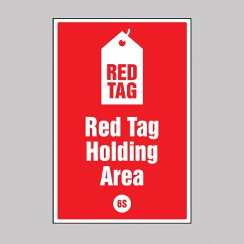 Red tag Holding Area - Poster - 