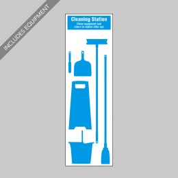 Cleaning Station Shadow Board (6 piece) - 