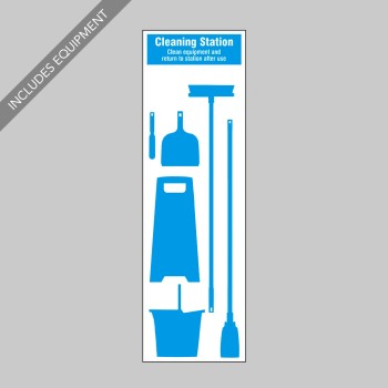 Cleaning Station Shadow Board (6 piece) - 