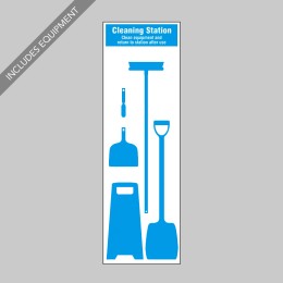 Cleaning Station Shadow Board (5 piece) - 