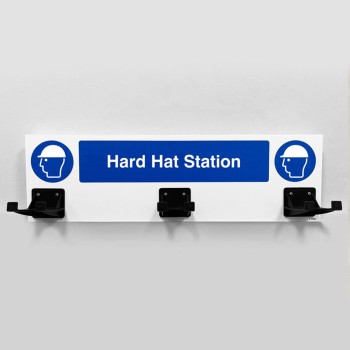 PPE Station - Hard Hat - 3 Hooks - 