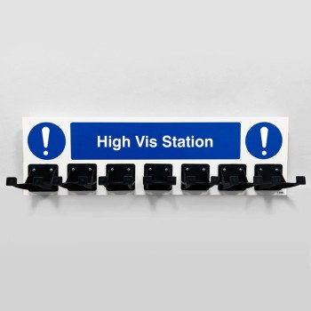 PPE Station - High Vis - 7 Hooks - 