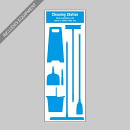 Cleaning Station Shadow Board (7 piece) - 