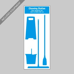 Cleaning Station Shadow Board (4 piece) - 
