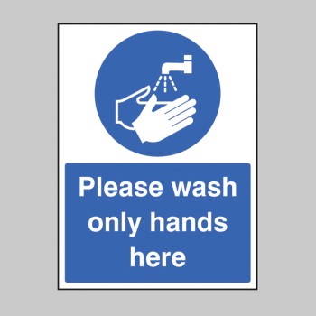 Please Wash Only Hands Here - 