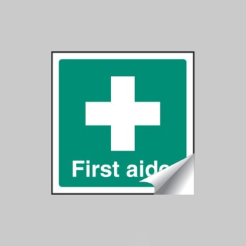 First Aider - Sticker - 50 x 50mm - 