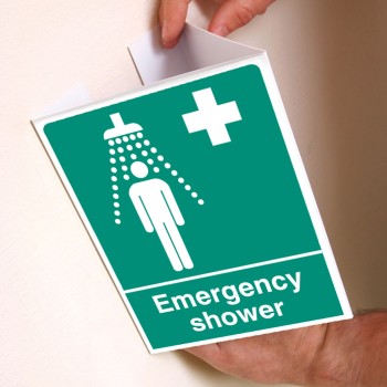 Emergency Shower - Projecting Sign - 