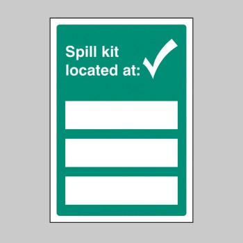Spill Kit Located At - Adapt-a-Sign - 