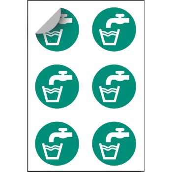 Drinking Water Labels (Sheet of 6) - 