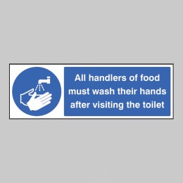 Handlers of Food Must Wash Hands After Toilet - 