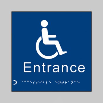 Braille - Disabled Entrance - Braille - Disabled Entrance -