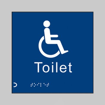 Braille - Disabled Toilet - Braille - Disabled Toilet -