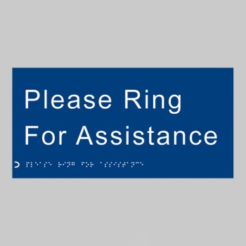 Braille - Please Ring for Assistance - 
