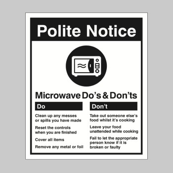 Microwave - Do's & Don'ts - 