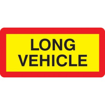 Long Vehicle Panel - Reflective Aluminium - 525 x 250mm - Long Vehicle Panel - Reflective Aluminium - 525 x 250mm -