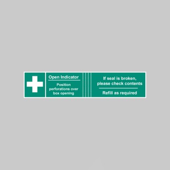 First Aid Box Tamper Labels (Pack of 50) - 
