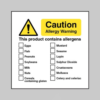 Caution - Allergy Warning - this Product Contains Allergens - 