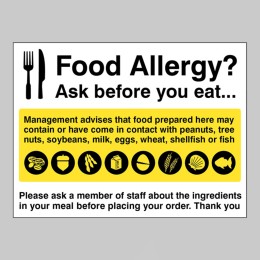 Food Allergy Notice - 